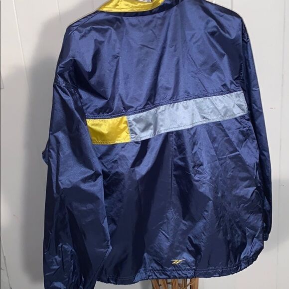 Reebok Vintage  Blue & Yellow Windbreaker Jacket Size XL - Picture 3 of 5